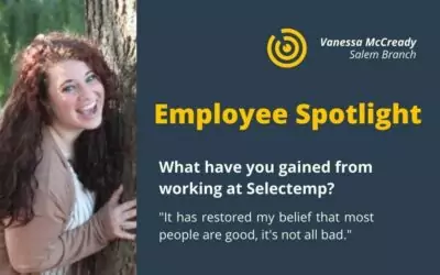 Selectemp Employee Spotlight: Vanessa McCready