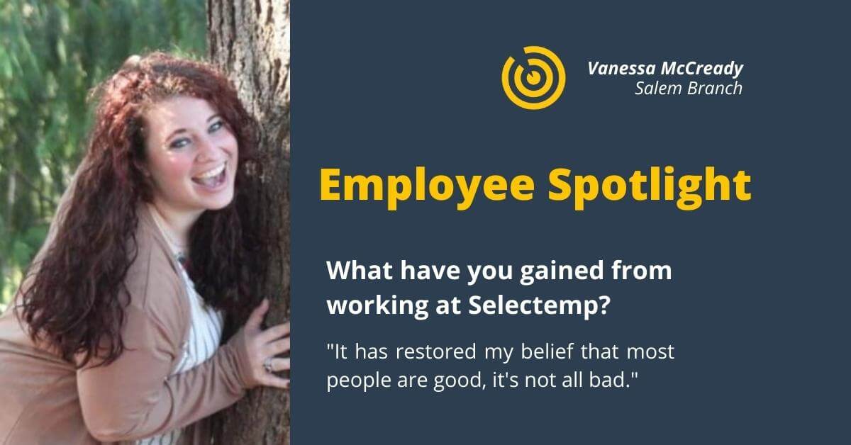 Selectemp Employee Spotlight: Vanessa McCready